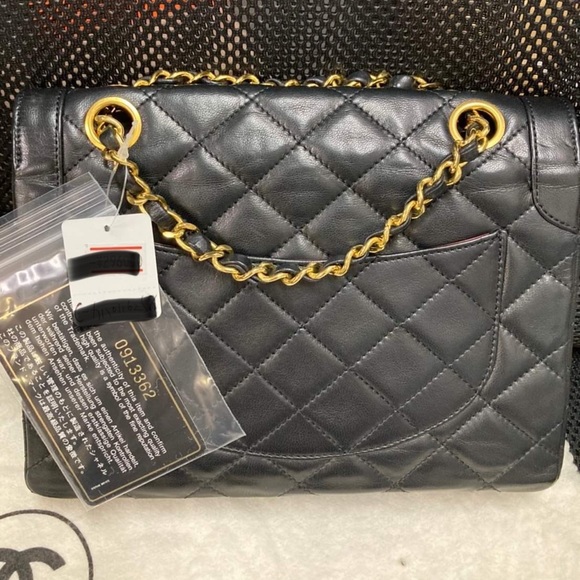 SOLD 🖤 Vintage Chanel Paris Double Flap Small - Picture 16 of 17